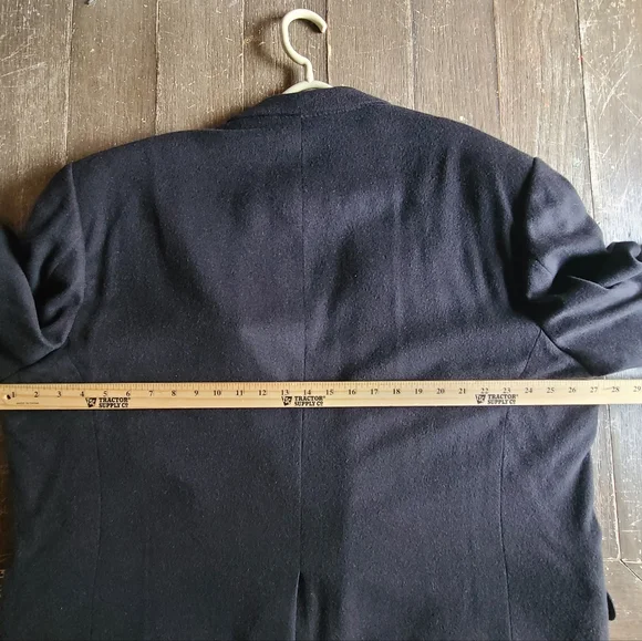 ​Cesare Romeo 100% Cashmere Blazer 50R 52R Hand Tailored Italian Black